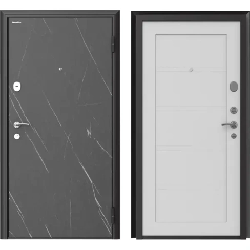Дверь входная металлическая Премиум New 88x205 см правая серый силк маус DOORHAN Премиум NEW