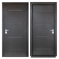 Дверь входная металлическая Порта 88x205 см правая букле графит PORTIKA Порта Т-2 104/104