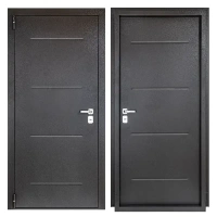 Дверь входная металлическая Порта 88x205 см левая букле графит PORTIKA Порта Т-2 104/104