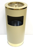 Урна для мусора Стокгольм (В комплекте внутреннее ведро) (Золотая шампань) HozOtdel