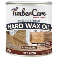 Масло для дерева TimberCare Hard Wax Oil защитное с твердым воском 0,75л шоколадное, арт.350062