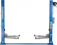 Подъемник автомобильный NORDBERG N4120BE-4B 380v 2х стоечный 4т с электростопорами (синий) [ЦБ-00012290]