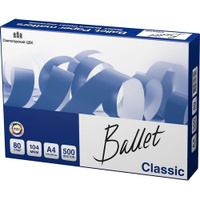 Бумага BALLET Classic B, A4, офисная, 500л, 80г/м2, белый 5 шт./кор.