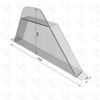 Треугольный отбойник для эскалатора-экран OrgpleX