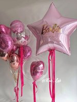 Гелиевые шары "День рождение Барби"