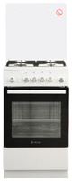 Кухонная плита DeLuxe 5040.30Г (КР) Ч/Р, белый