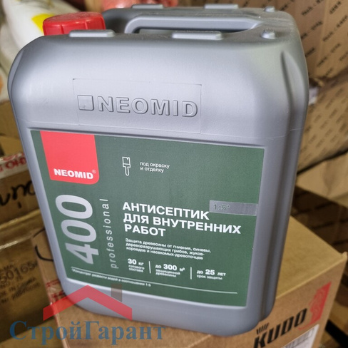 Антисептик-консервант для внутренних работ Neomid 400 концентрат 1:5, 5 л