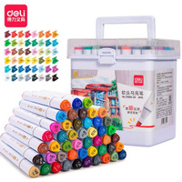 Набор маркеров для скетчинга Deli 70818-48, 48 цвет., скошенный пишущий наконечник