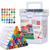 Набор маркеров для скетчинга Deli 70818-36, 36 цвет., скошенный пишущий наконечник