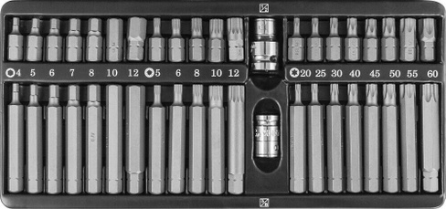 Набор вставок-бит 10 мм DR с переходниками, 42 предмета S29H4142SM Jonnesway S29H4142SM Набор вставок-бит 10 мм DR с пер