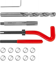 Набор для восстановления резьбы M10x1.5, 15 предметов TRIS1015 Thorvik TRIS1015 Набор для восстановления резьбы M10x1.5,