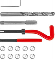 Набор для восстановления резьбы M10x1.25, 15 предметов TRIS10125 Thorvik TRIS10125 Набор для восстановления резьбы M10x1