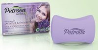 Мыло твердое LAVENDER & SHEA BUTTER-RELAXED & SOOTHED SKIN Petrova, 150 г PETROVA