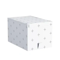 Короб для хранения Spaceo 16.5x18x28 см полиэстер цвет белый SPACEO Короб для шкафа
