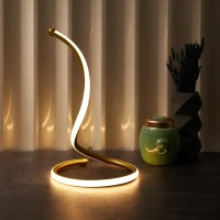 Настольная лампа светодиодная Rexant Spiral Uno теплый белый свет цвет золотой REXANT None