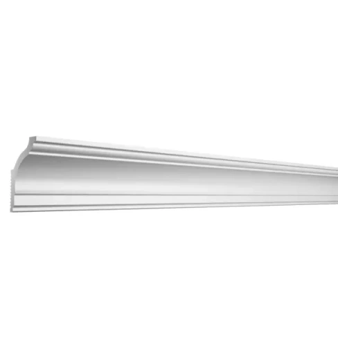 Плинтус потолочный полистирол для натяжного потолка под светодиодную ленту Де-Багет П 10 70/40 белый 40x70x2000 мм ДЕ-БА