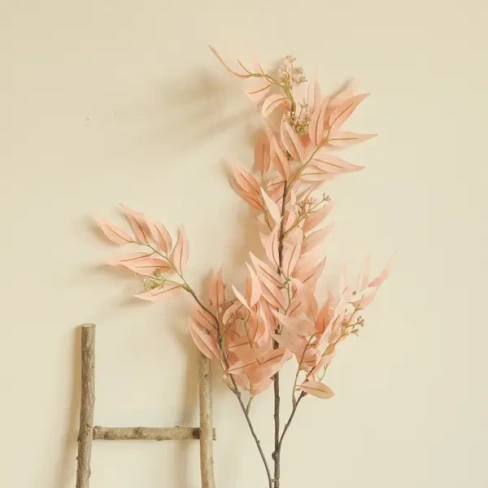 Искусственная ветка Бамбук 75 см полиэстер цвет розовый Без бренда None